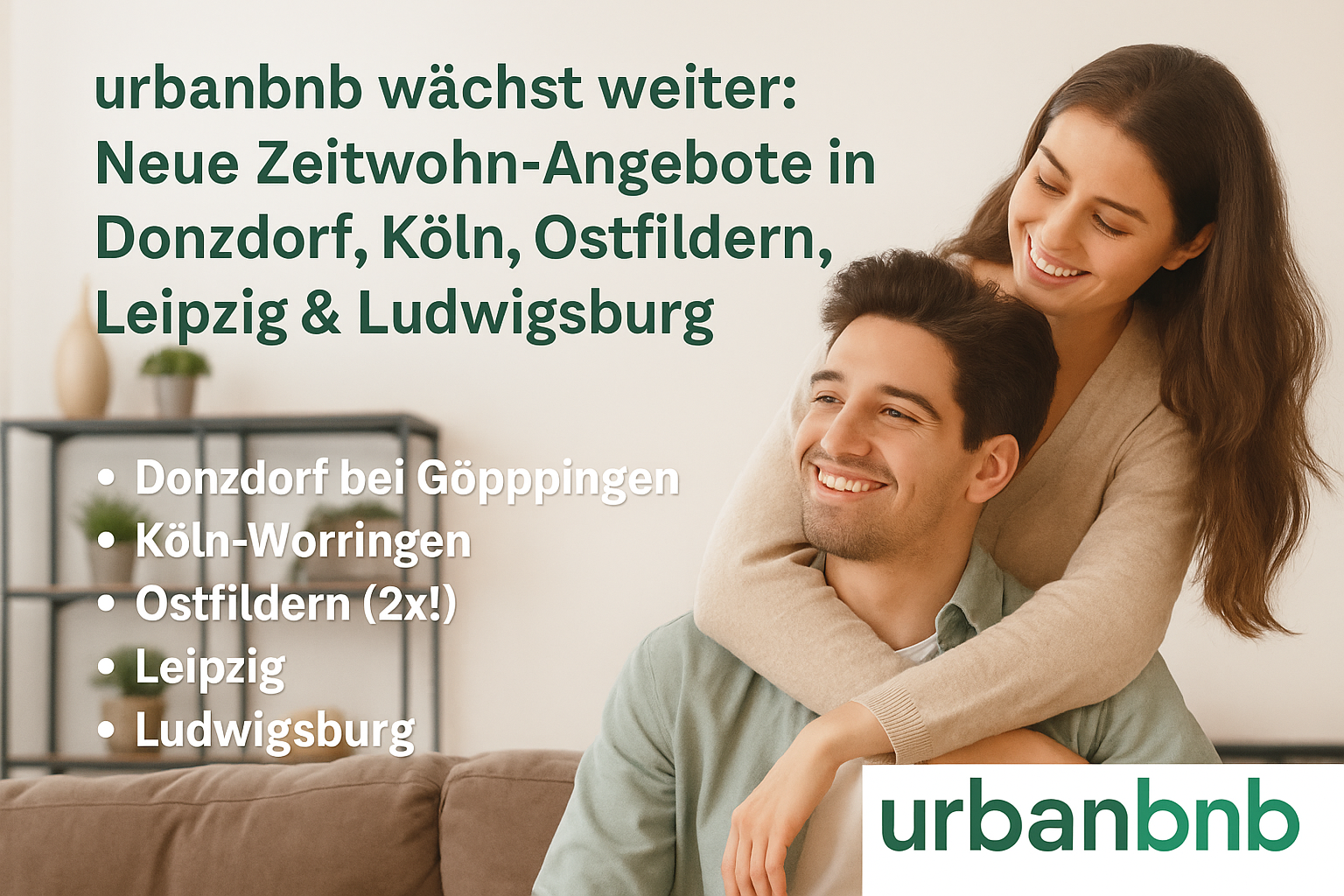 urbanbnb neue Objekte Zeitwohnen